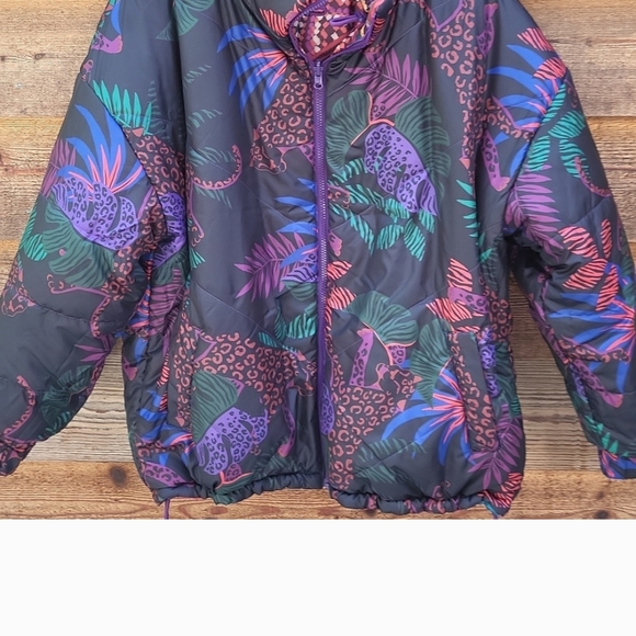 FARM Rio Colorful Patchwork Puffer Jacket - Picture 5 of 6